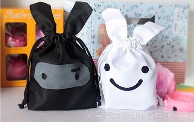 精致收纳小能手 特价忍者兔子可爱布艺收纳袋，轻松整理生活点滴
